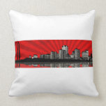 St. Louis Skyline Pillow (2-sided - red & yellow)