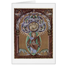 St. Luke By Master Of The Gospels Of Otto Iii. Cards