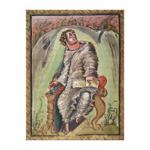 St. Mark at his desk Canvas Print
