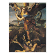 St. Michael Overwhelming the Demon, 1518 Postcard