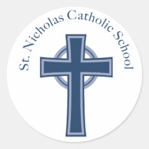 St. Nicholas Catholic School Round Stickers