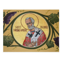 St. Nicholas the Wonder-Worker Prayer Card Post Card