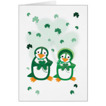 St. Paddy's Day Penguins Card