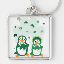 St. Paddy's Day Penguins Keychain