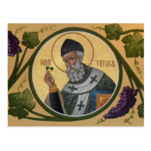 St. Patrick Prayer Card Postcards