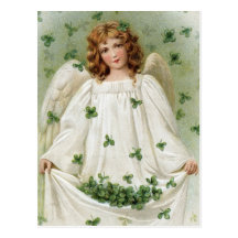 St. Patricks Angel bringing you good luck Post Cards