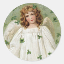 St. Patricks Angel bringing you good luck Sticker