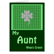 St. Patrick's Day Aunt Greeting Card