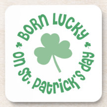 St. Patrick's Day Birthday Beverage Coaster