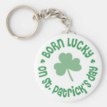 St. Patrick's Day Birthday Key Chain