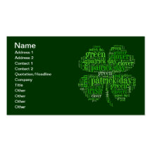 St. Patrick's Day Business Cards