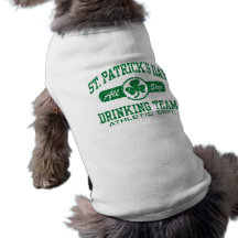 St. Patrick's Day Drinking Team Dog T Shirt