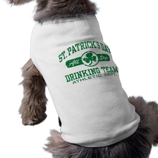 St. Patrick's Day Drinking Team Dog T Shirt