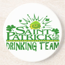 St Patricks Day Drinking Team. Irish Celebrations. Drink Coasters