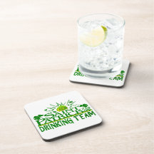St Patricks Day Drinking Team. Irish Celebrations. Coasters