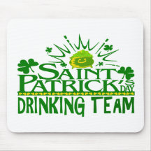 St Patricks Day Drinking Team. Irish Celebrations. Mousepads