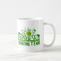 St Patricks Day Drinking Team. Irish Celebrations. Mugs