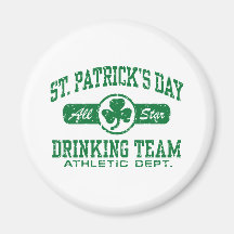 St. Patrick's Day Drinking Team Refrigerator Magnet
