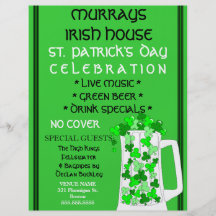 St. Patrick's Day Event Celebration Flyer