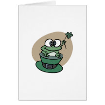 St. Patricks Day Frog n' Clover Cards