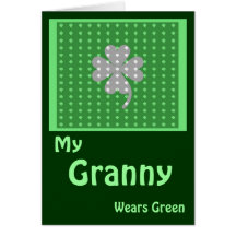 St. Patrick's Day Granny Greeting Cards
