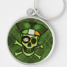 St. Patrick's Day Irish Pirate Key Chain