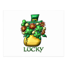 St. Patrick's Day Luck Post Card
