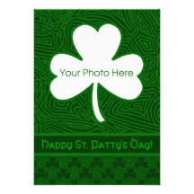 St. Patrick's Day Photo Personalized Invite