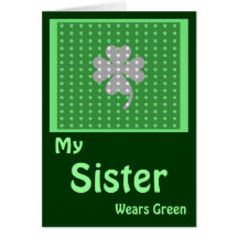 St. Patrick's Day Sister Card