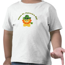 St Patrick's Day T shirt Funny Kid Shirt Lion