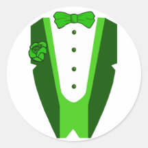 St. Patrick's Day Tuxedo Sticker