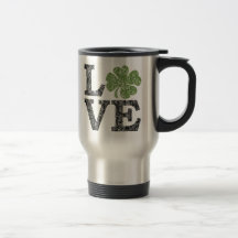 St Patrick's Day with LOVE Shamrock Mugs