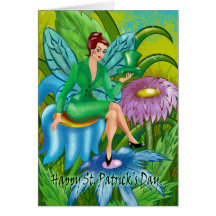 St. Patrick's Fairy Greeting card