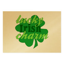 St. Patrick's Heart Lucky Charm Business Card