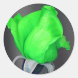 St. Patrick's Rose Round Stickers