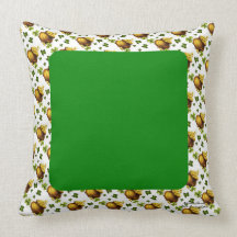 St Pattys Day Gold American MoJo Pillow