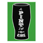 St. Patty's Day Invitation - Pint Full of Eire