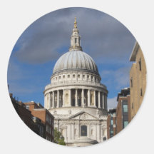 St Paul's Cathedral Round Stickers