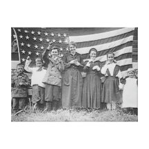 St. Rita's School Students Cincinnati 1918 Canvas Print