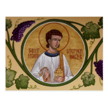 St. Stephen the Protomartyr Prayer Card Postcards