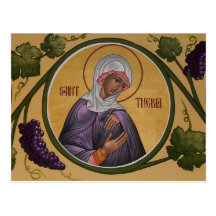 St. Thekla Prayer Card Post Card