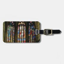 St. Vitus Cathedral the Stained Glass  Windows Travel Bag Tag