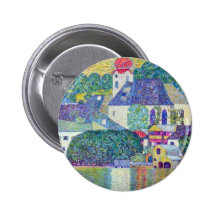St. Wolfgang Church by Gustav Klimt, Victorian Art Pins