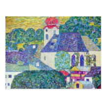 St. Wolfgang Church by Gustav Klimt, Victorian Art Post Cards