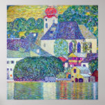 St. Wolfgang Church by Gustav Klimt, Victorian Art Poster