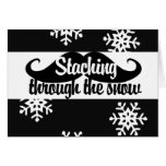 Staching through the snow cards