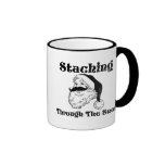 Staching Through The Snow Santa Coffee Mug