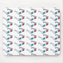 Stack of 3D Glasses Mouse Pads