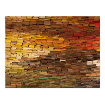 Stack of Books Calendar Postcard