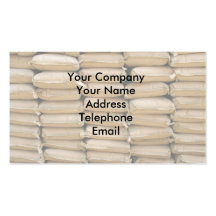 Stack of Cement Bags Business Card Template